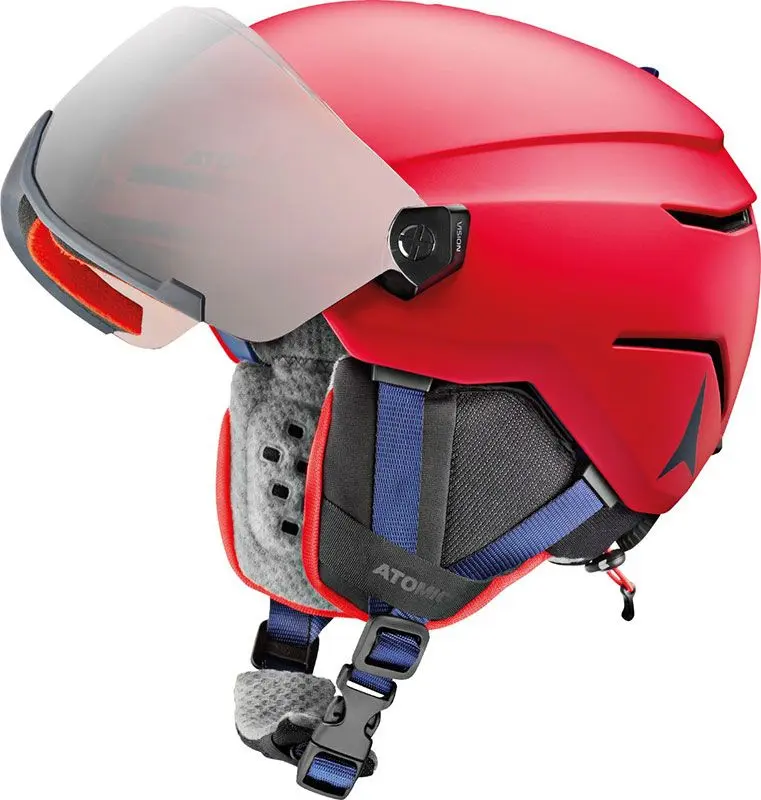 Casca Cu Ochelari Copii Atomic Savor Visor Jr Red