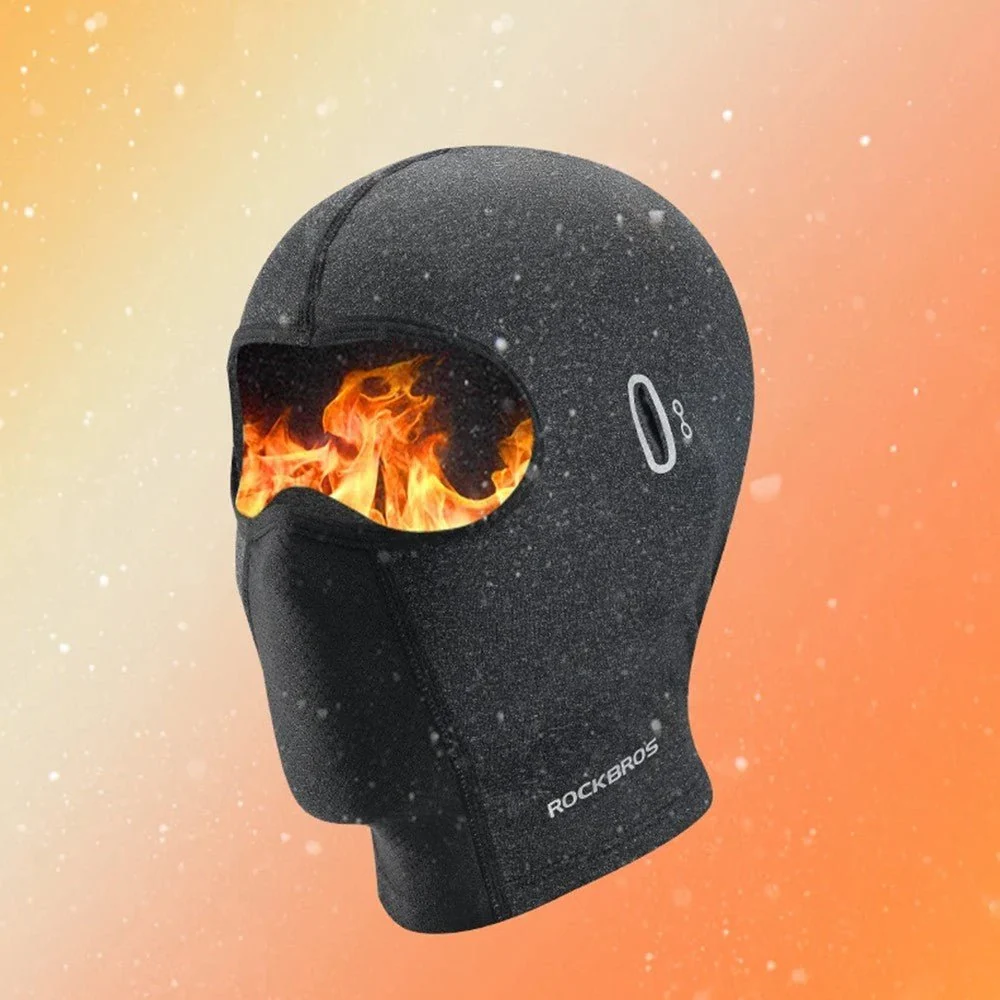 ROCKBROS Cagoulă polară respirabilă cu orificiu pentru ochelari