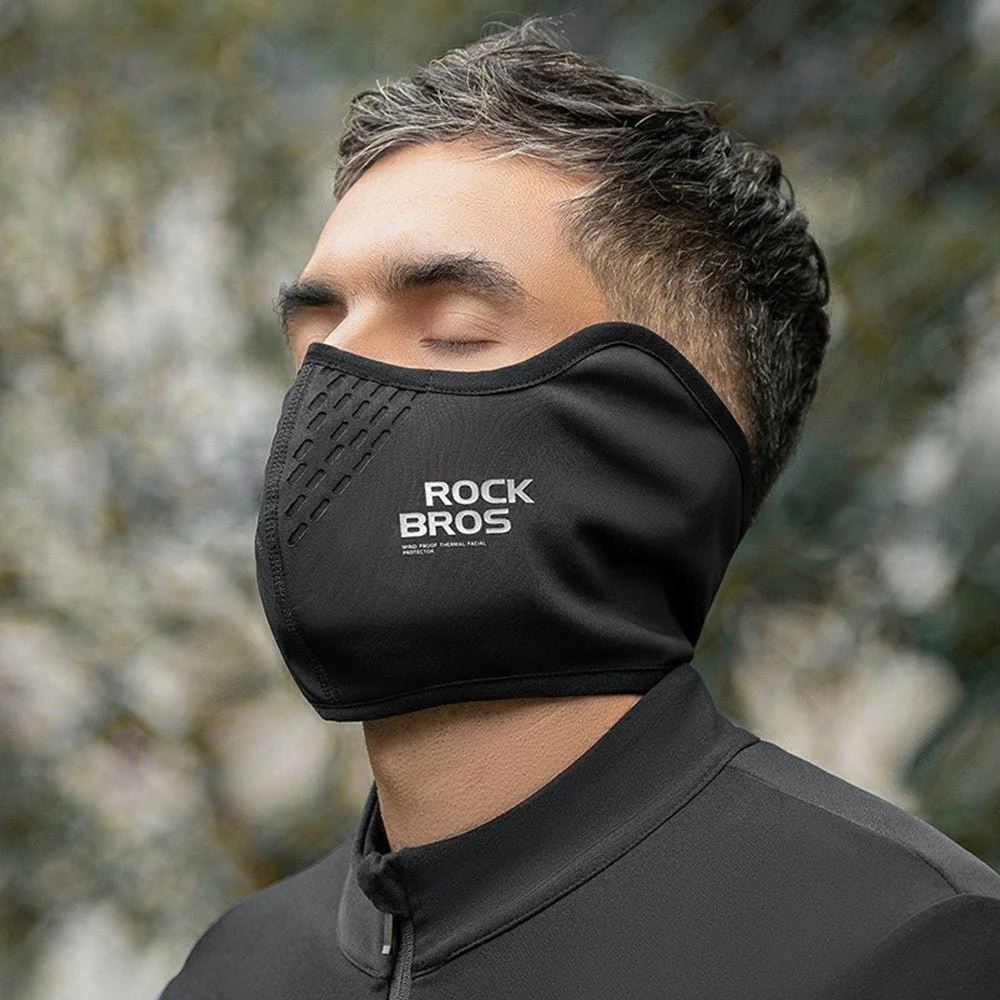 ROCKBROS Mască de ciclism călduroasă Eșarfă de gât din polar