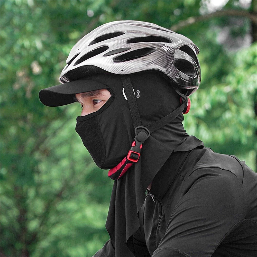 WEST BIKING Cagoulă din mătase înghețată cu vizieră pentru protecție solară