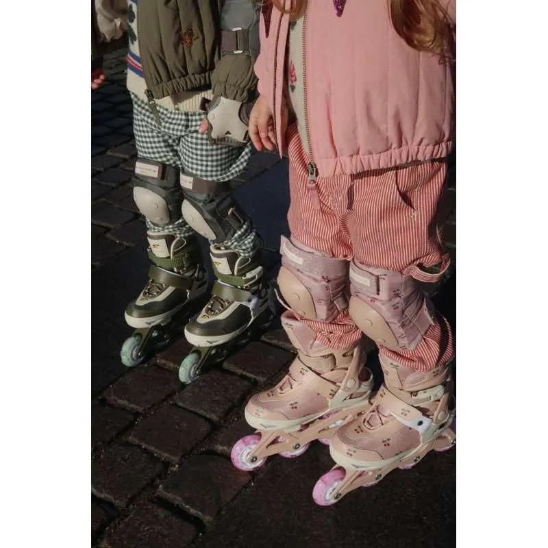 Konges Sløjd Rulleskøjter m. Lys - Cherry Blush