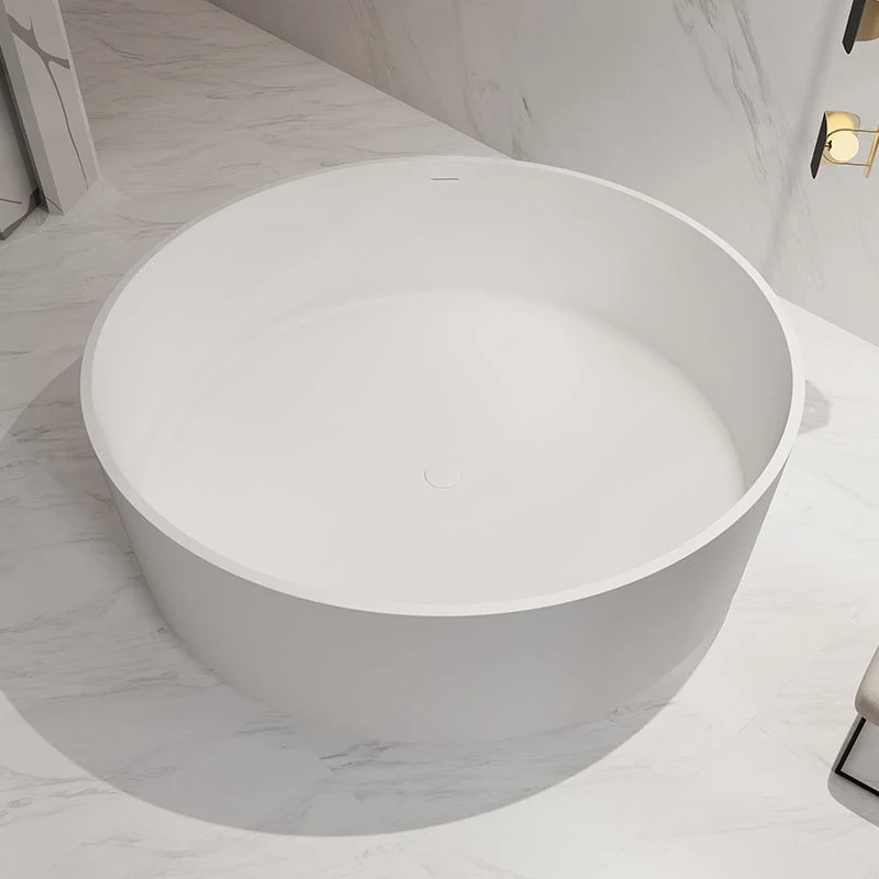 Cada de baie, freestanding, 1500x1500x550 mm, din compozit, rotund, alb, MonBlari