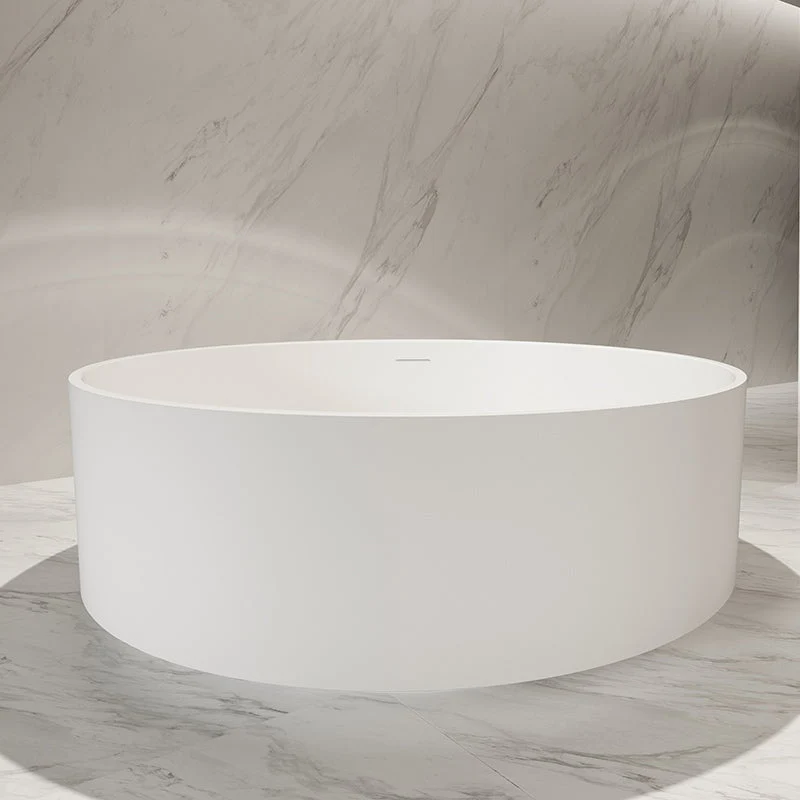 Cada de baie, freestanding, 1500x1500x550 mm, din compozit, rotund, alb, MonBlari