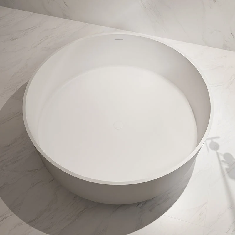 Cada de baie, freestanding, 1500x1500x550 mm, din compozit, rotund, alb, MonBlari