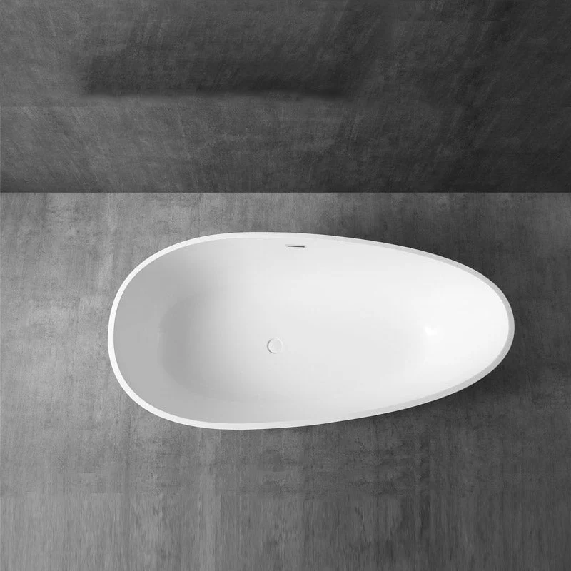 Cada de baie, freestanding, 1600x800x540 mm, din compozit, oval, alb, MonBlari