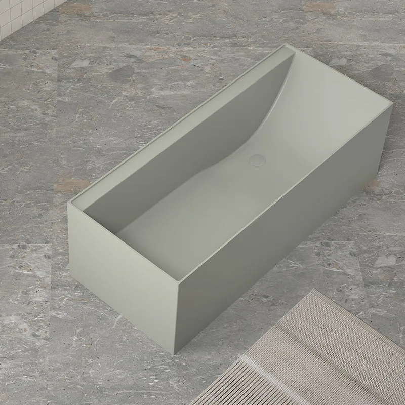Cada de baie, freestanding, 1700x720x550 mm, din compozit, dreptunghiulara, alb, MonBlari