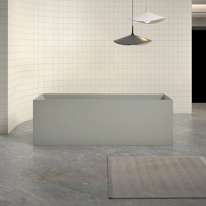 Cada de baie, freestanding, 1700x720x550 mm, din compozit, dreptunghiulara, alb, MonBlari