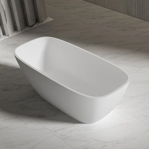 Cada de baie, freestanding, 1700x720x560 mm, din compozit, oval, alb, MonBlari