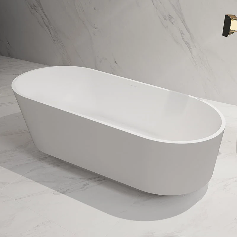 Cada de baie, freestanding, 1700x800x580 mm, din compozit, ovala, alb, MonBlari