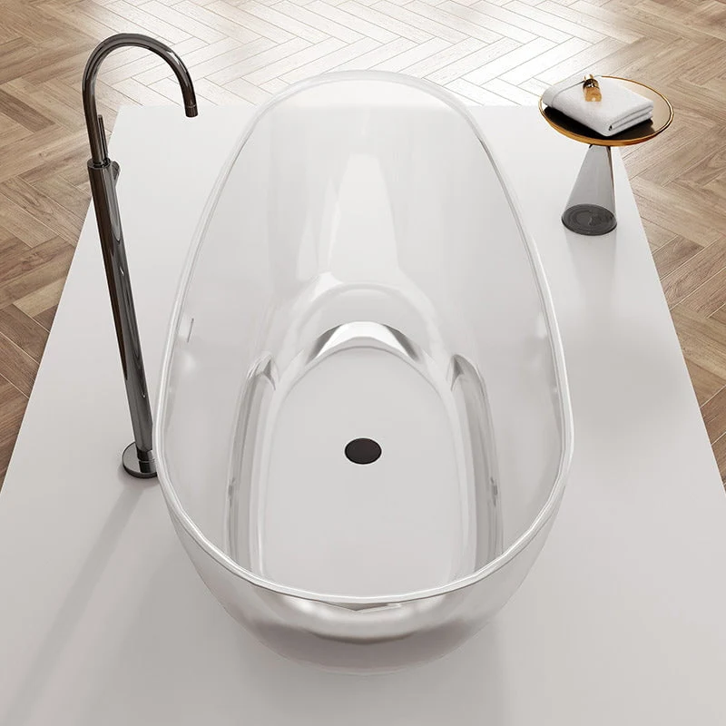 Cada de baie, freestanding, 1700x800x630 mm, din rasina, ovala, transparent, MonBlari