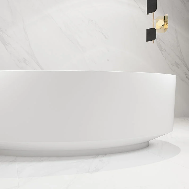 Cada de baie, freestanding, 1750x800x550 mm, din compozit, ovala, alb, MonBlari