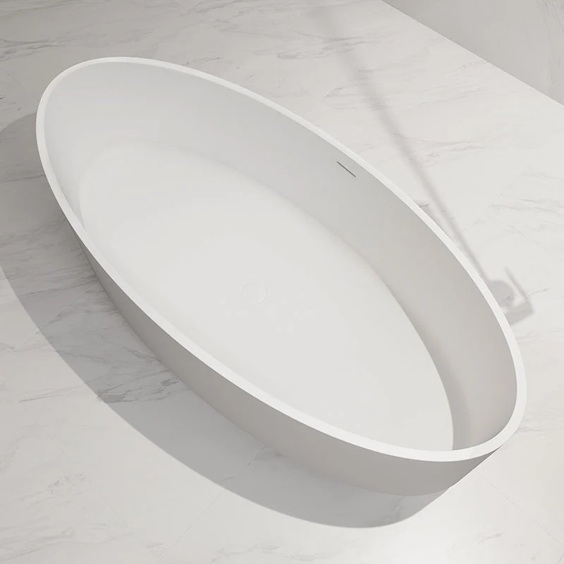 Cada de baie, freestanding, 1750x800x550 mm, din compozit, ovala, alb, MonBlari