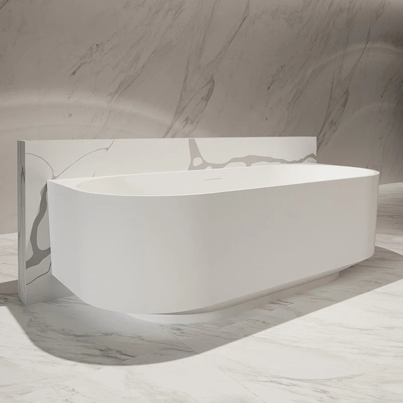 Cada de baie, de perete, 1700x750x550 mm, din compozit, alb, MonBlari