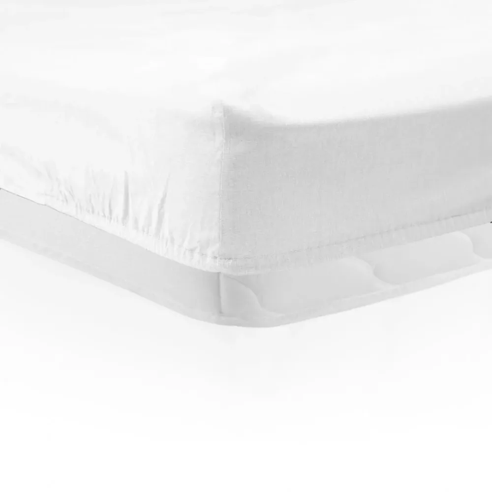 Cearceaf Pat Cu Elastic Heinner HR-SHEET140-WHT | 140x200 cm, Alb