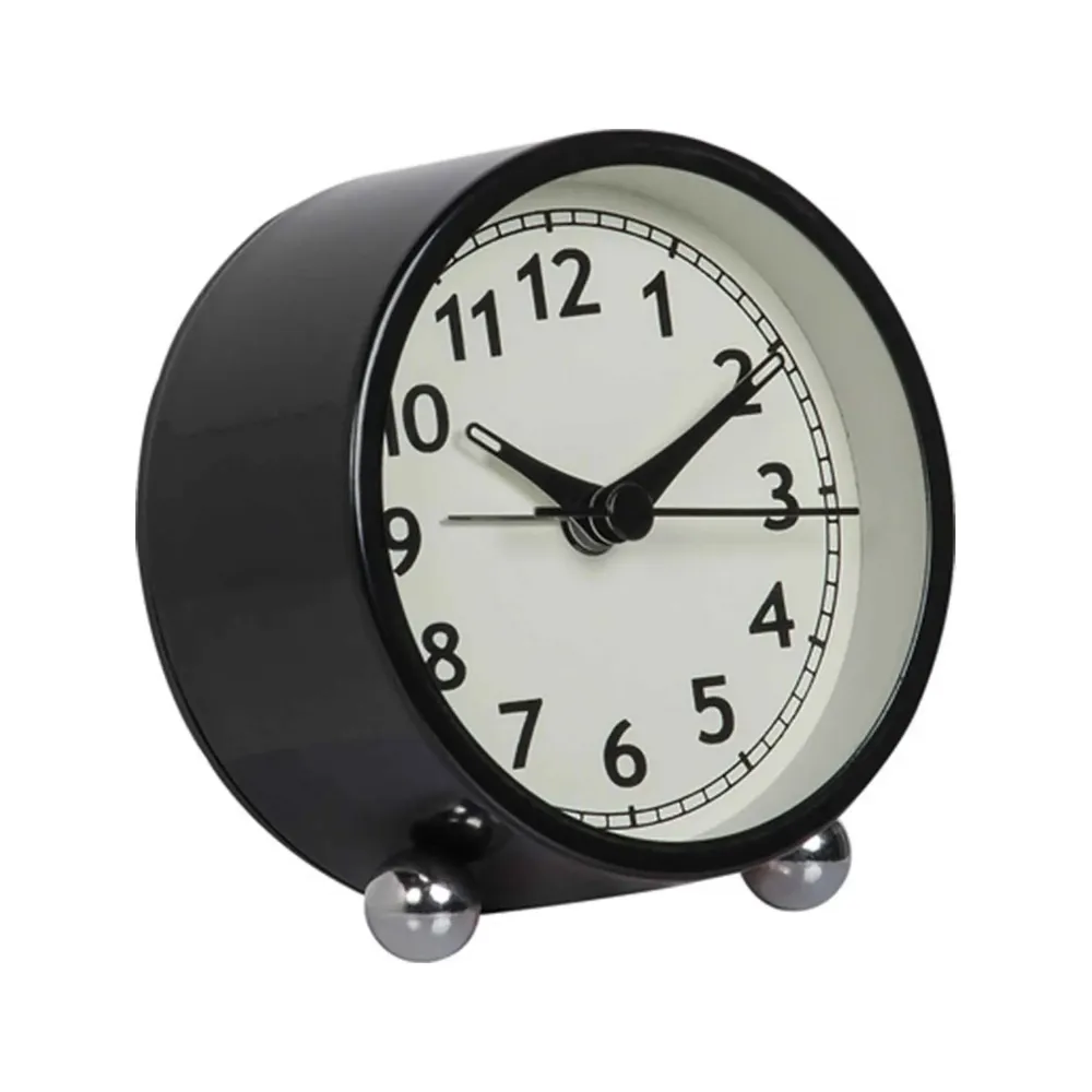 Ceas de masa cu alarma, negru -VOX Axe- 4x8x8 cm