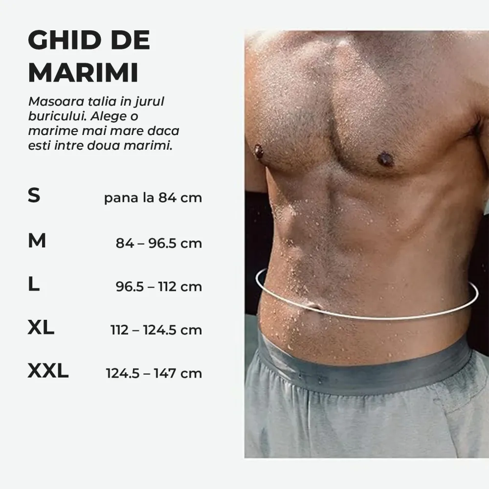 Centura Slabit Elindor® Tip Sweet Sweat, Centura Abdominala Fitness Unisex, Reglabila, Transpiratie Intensa, Echipament Te...