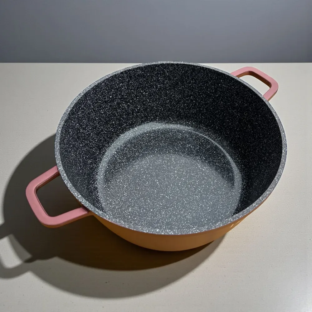 Cratita DAR 7.2L 30 cm capac din sticla aluminiu turnat acoperire ceramica