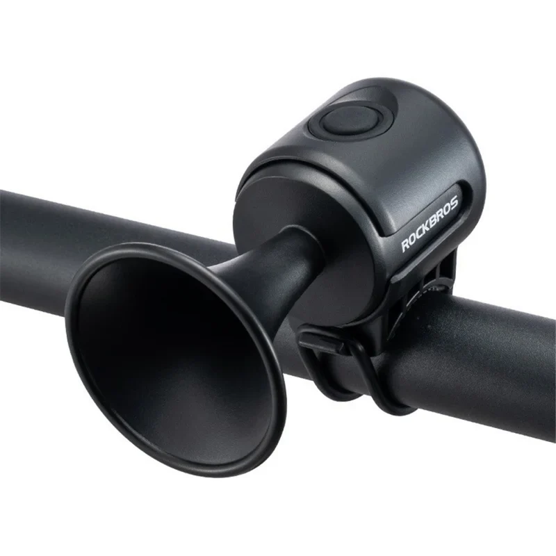 Claxon pentru bicicletă electrică ABS + PC, sonerie de avertizare pentru ciclism cu decibeli înalți - Negru