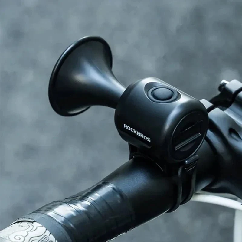 Claxon pentru bicicletă electrică ABS + PC, sonerie de avertizare pentru ciclism cu decibeli înalți - Negru