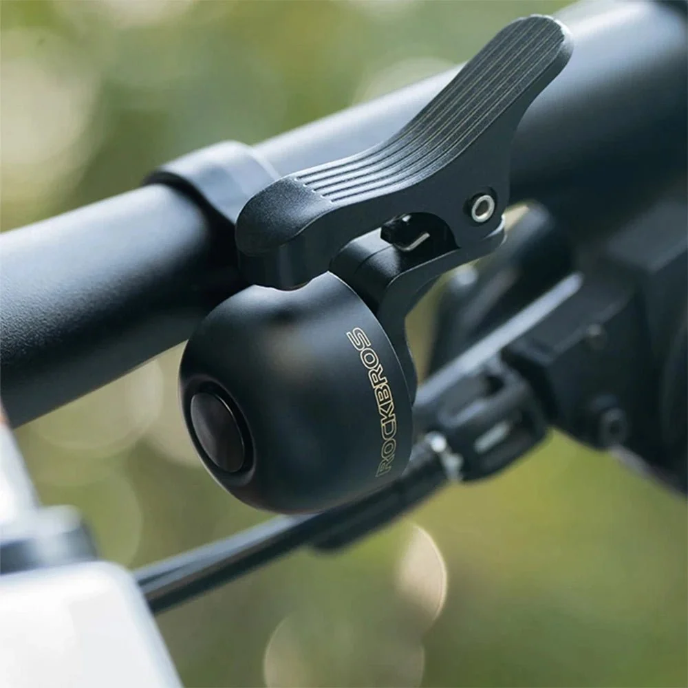 Rockbros Sonerie pentru bicicletă pentru partea dreaptă ghidonului - Negru