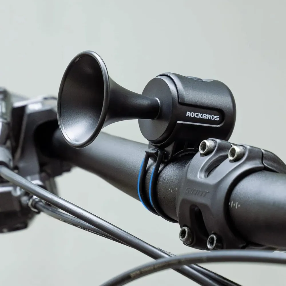 Sonerie electronică pentru bicicletă Rockbros 34210002001 - Neagră