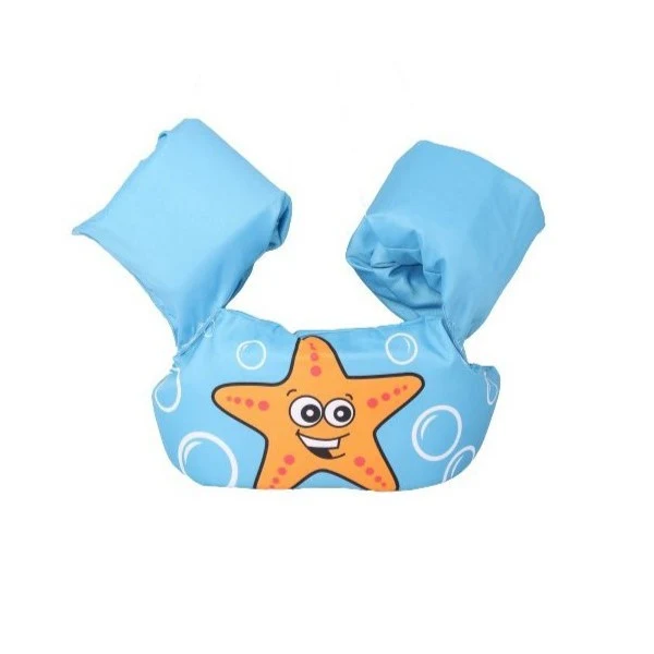Vesta de salvare pentru copii cu aripioare de inot, Vivimall, Albastru, Model stea de mare
