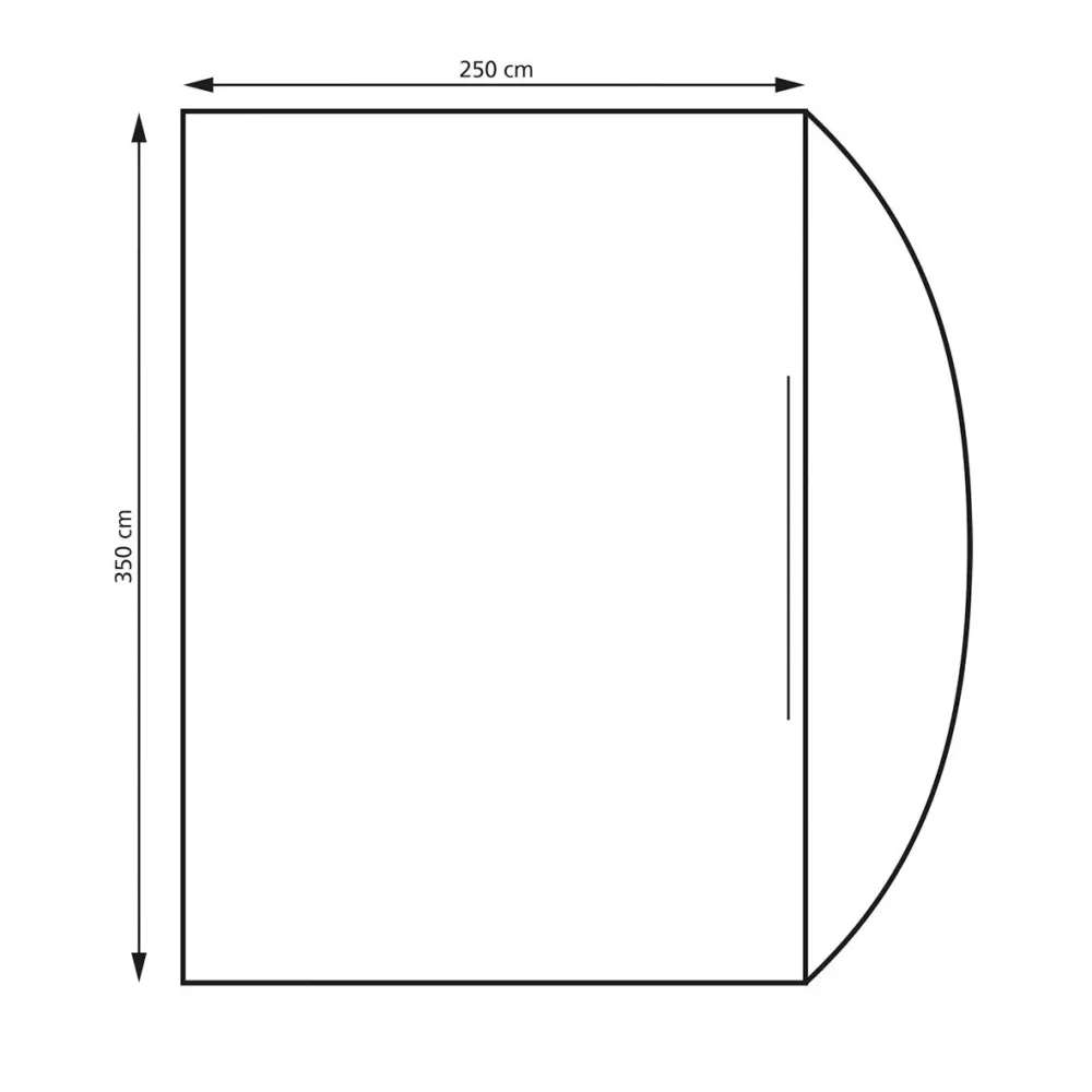 Cort parțial pentru rulota Siena 350 x 240 x 250 cm