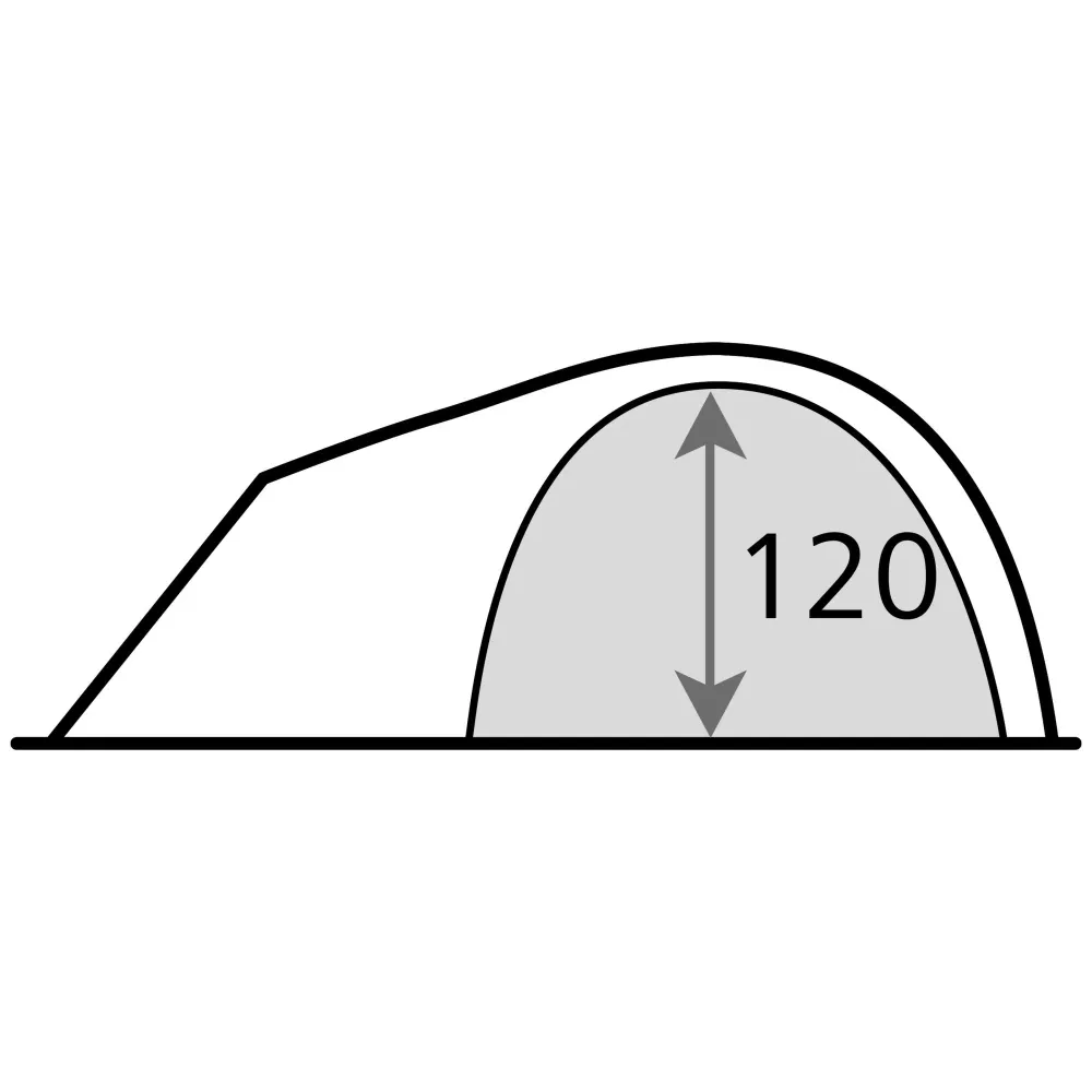 Cort cu cupolă High Peak Kira 3.1, 365 x 125 x 190 cm