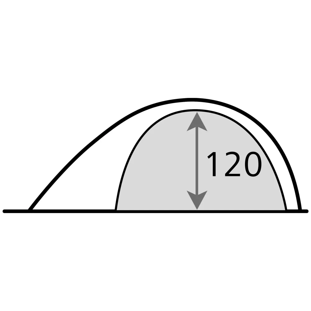 Cort tip dom/iglu High Peak Kiruna 3 290 x 125 x 190 cm