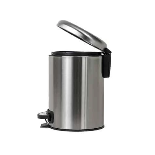 Coș de gunoi, capac pedală, inox, ZILAN / ZLN6898