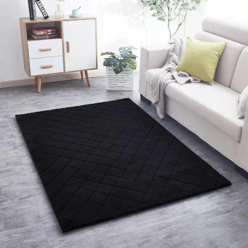 Covor Heinner HR-LAVIRUG80-BLK | 80x150 cm, Blanita, Black