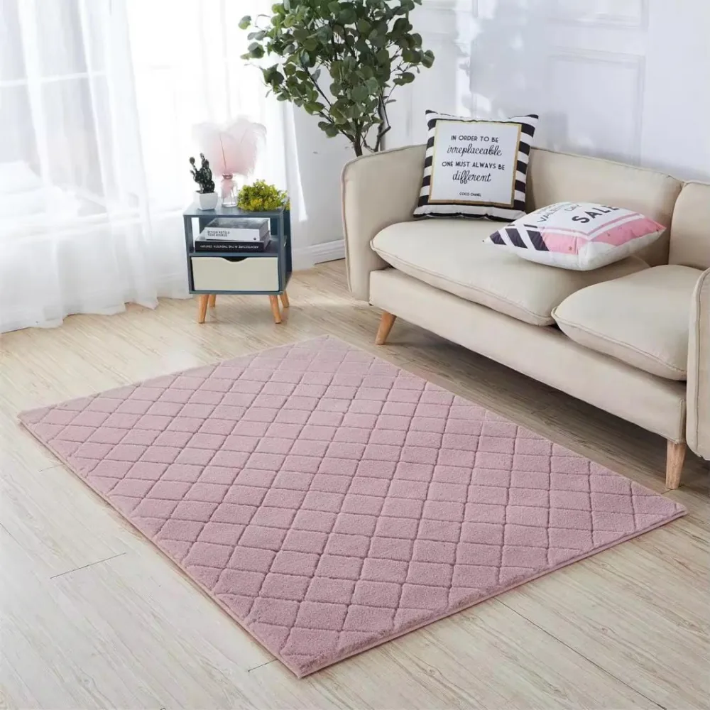 Covor Heinner HR-LAVIRUG80-RSE | 80x150 cm, Blana Sintetica, Rose