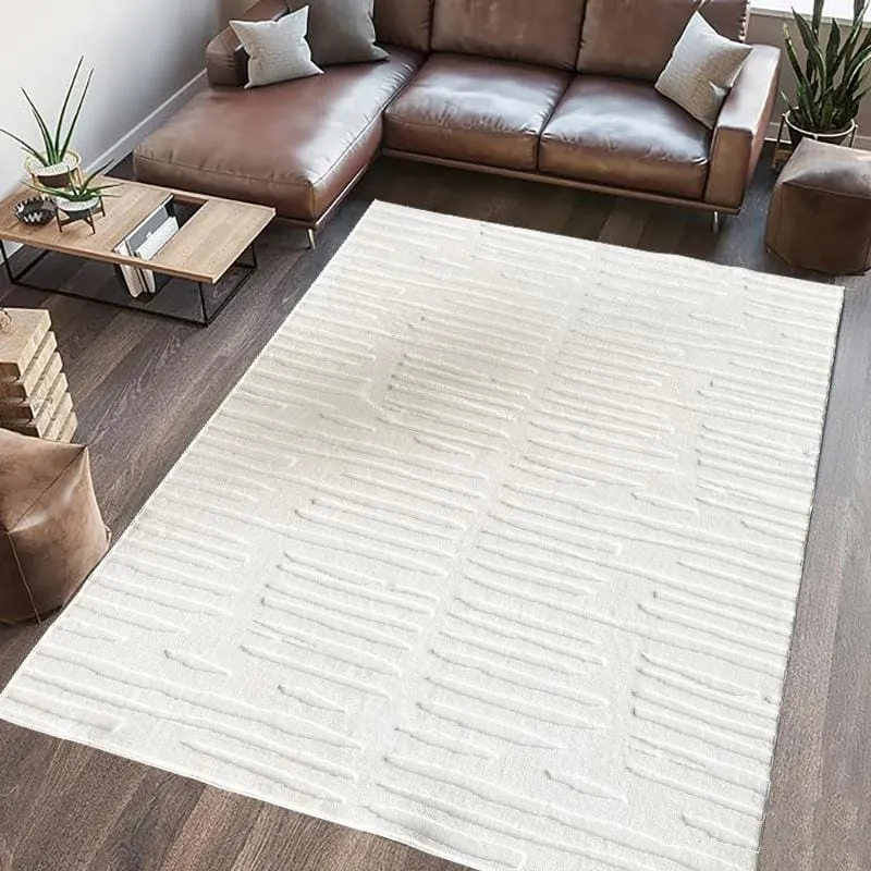 Covor Heinner HR-OLVRUG200-CRM | 200x300cm, Model Relief Oliver, Crem