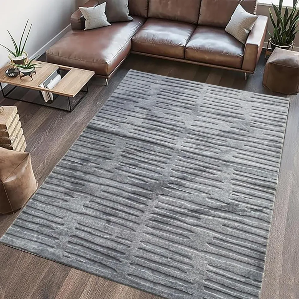 Covor Heinner HR-OLVRUG200-GRI | 200x300cm, Relief, Oliver, Gri