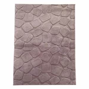 Covor Heinner HR-STNRUG120-BRW | 120x160cm, Model Stone, Relief, Brown