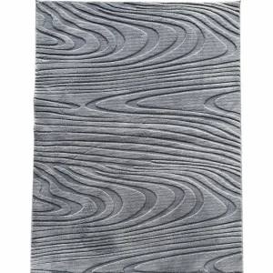 Covor Heinner HR-WAVRUG120-GRI | 120x160cm, Relief Wave, Gri