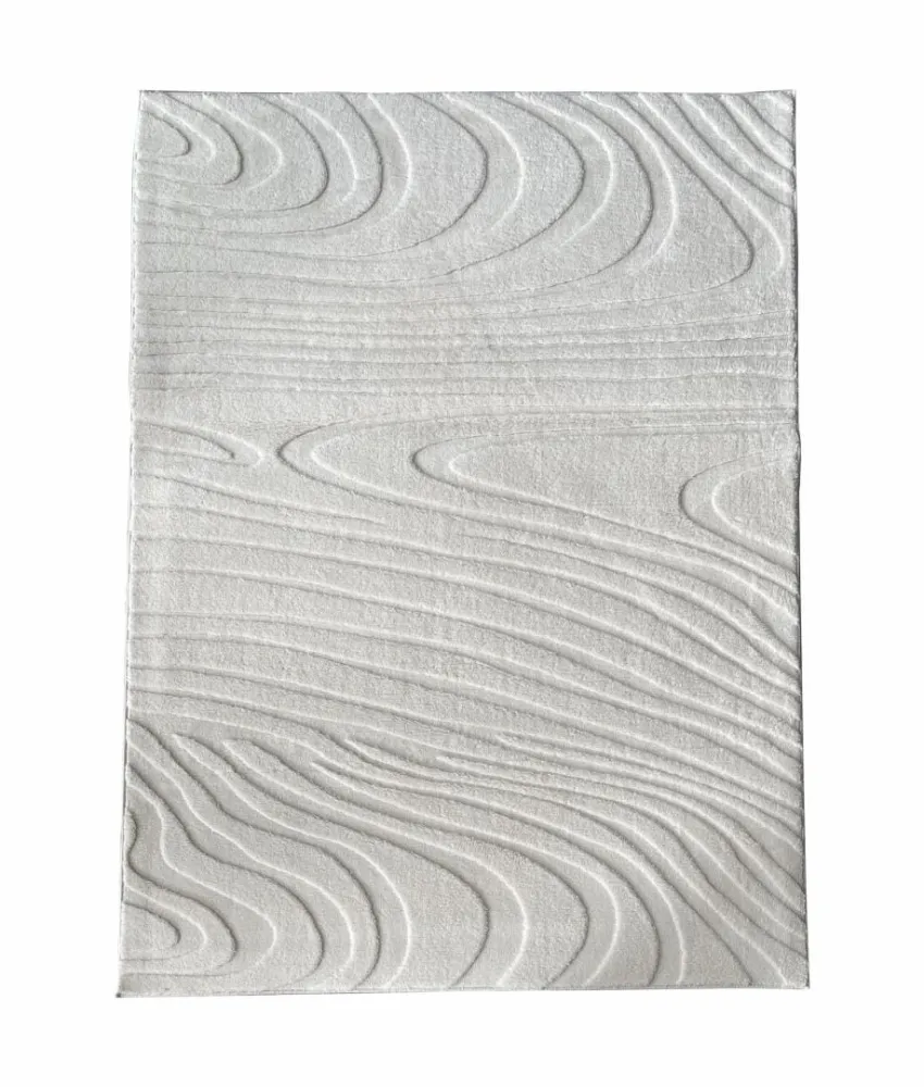 Covor Heinner HR-WAVRUG200-CRM | 200x300cm, Model Wave, Relief, Crem