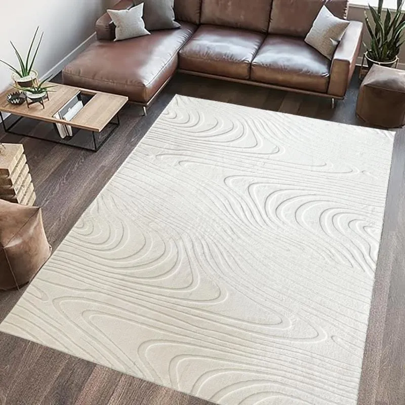 Covor Heinner HR-WAVRUG200-CRM | 200x300cm, Model Wave, Relief, Crem