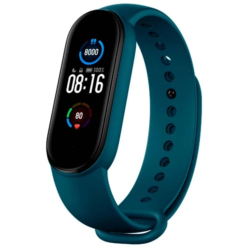 Set 3 curele Bratara fitness Xiaomi Mi Smart Band 5 - Verde, Galben, Albastru