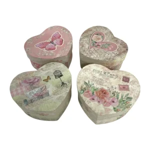 Cutii Carton Forma Inima 12/Set
