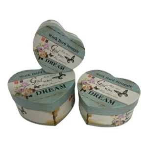 Cutii Carton Inima 3/Set Model 002