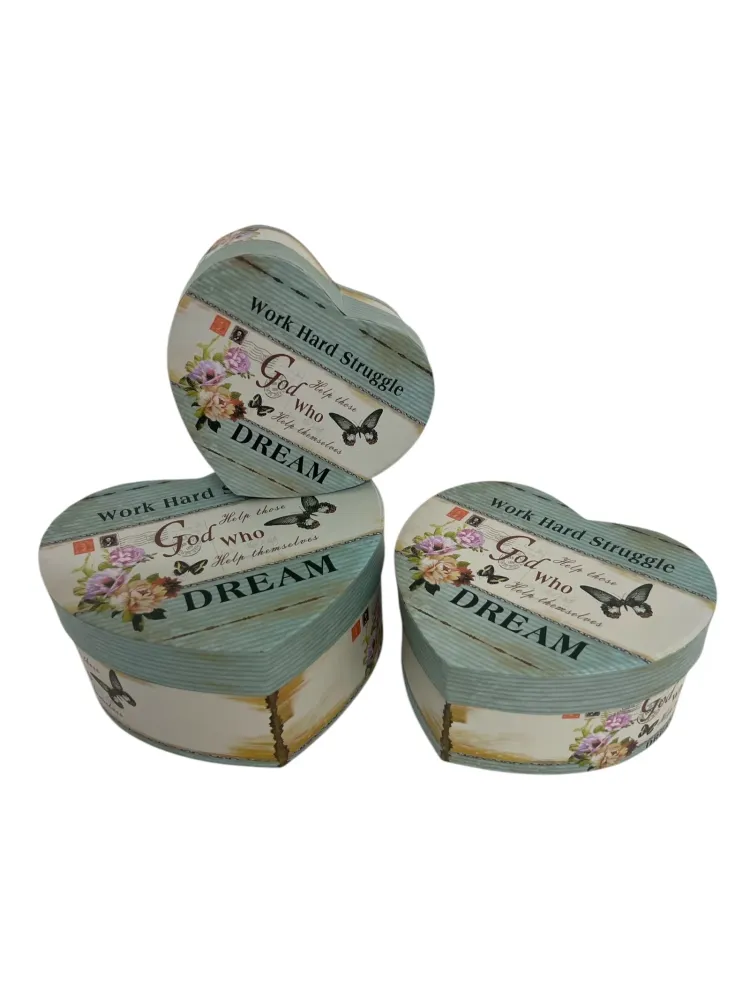 Cutii Carton Inima 3/Set Model 002