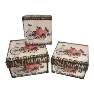Cutii Carton Patrate 3/Set Model 003