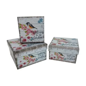 Cutii Carton Patrate 3/Set Model 004