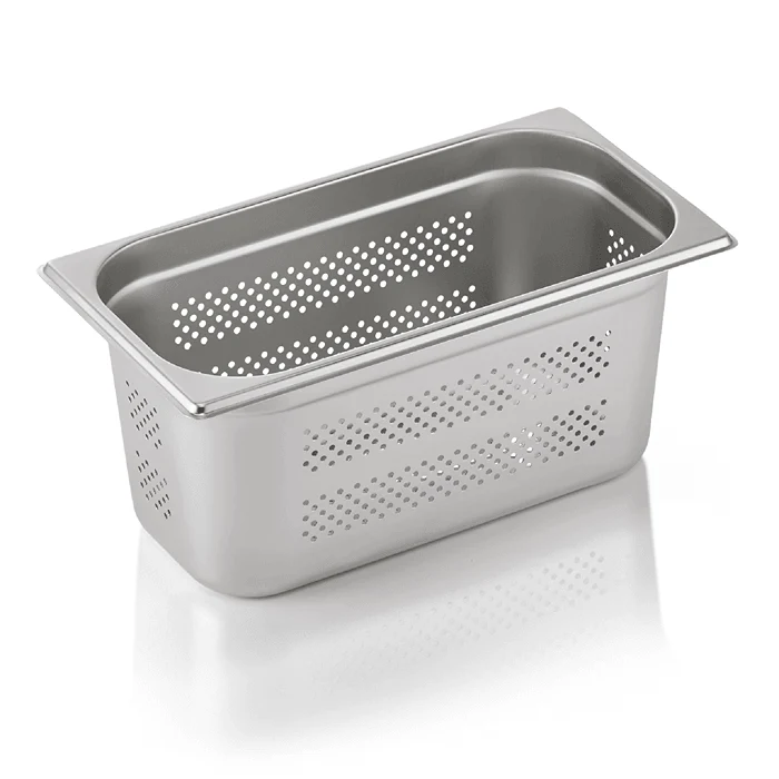 Tava GN inox perforata 1/3 adancime 150 mm.