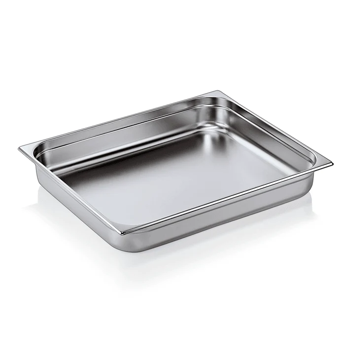 Tava GN inox 2/1 adancime 100 mm., 28.5 l