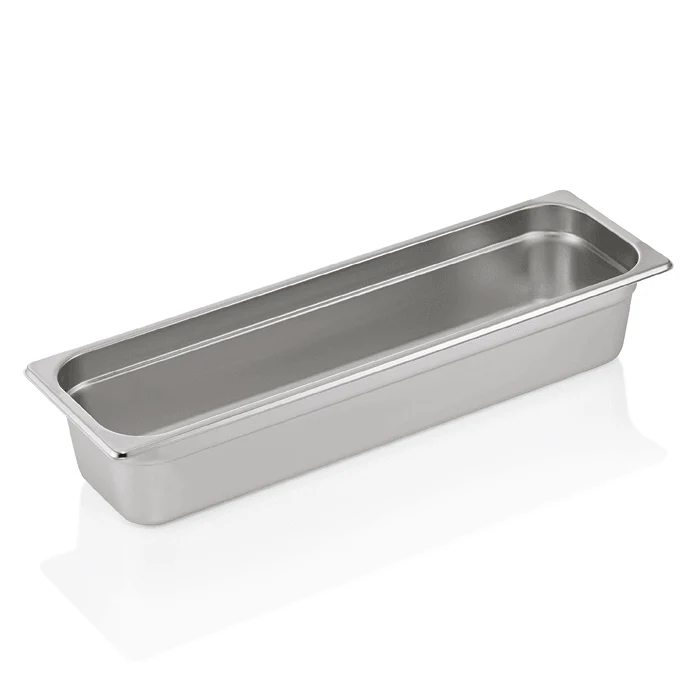 Tava GN inox 2/4 adancime 100 mm., 5.6 l