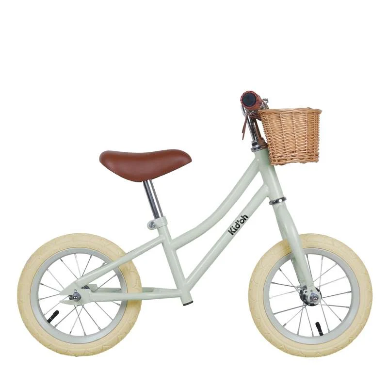 All-Weather Kid'oh Bicicletă de lemn cu coș - Sage Sand