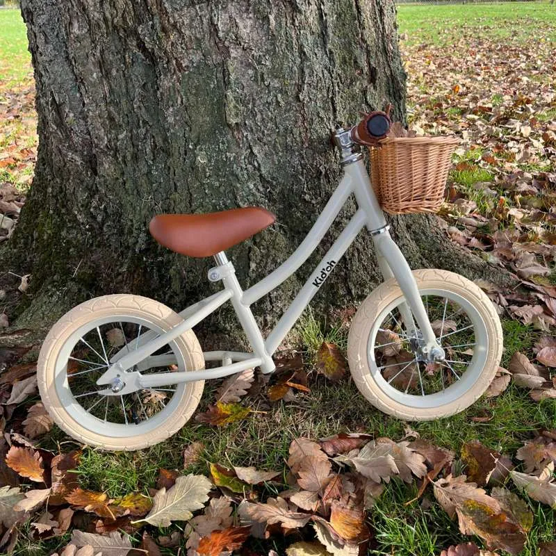 All-Weather Kid'oh Bicicletă de lemn cu coș - Sage Sand