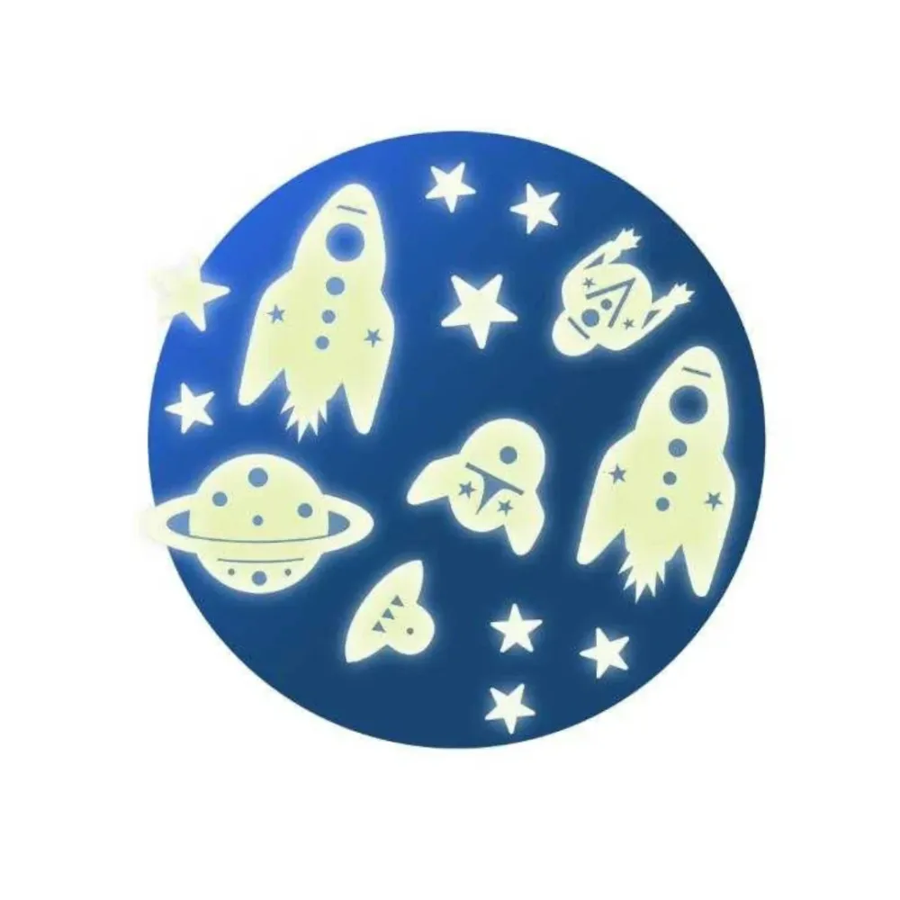 Decoratiuni fluorescente Djeco Space Mission